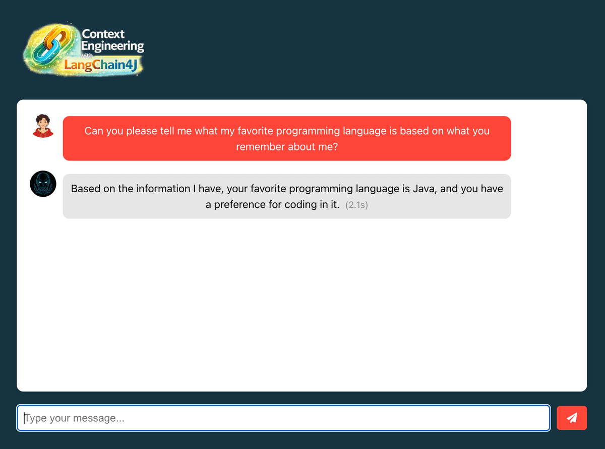 Chat showing compressed query and reranked results
