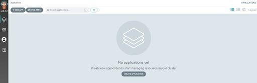 Argo CD dashboard showing application list
