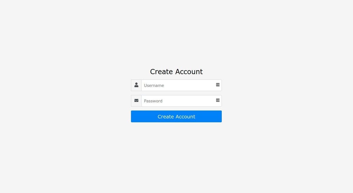 Hacker News clone login and sign-up screens