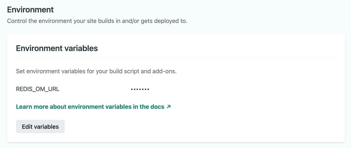 Configuring Netlify environment variables