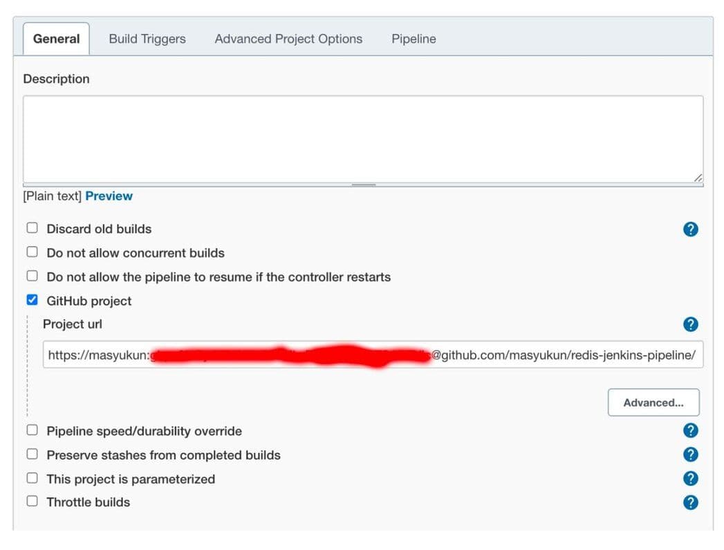 Configuring the GitHub repository source for the Jenkins pipeline