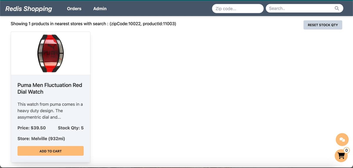 Product details view updated after chatbot selection