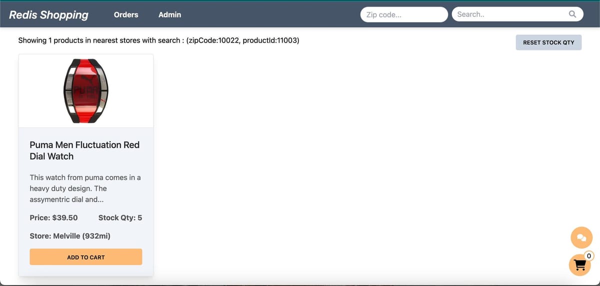 Product details view updated after chatbot selection