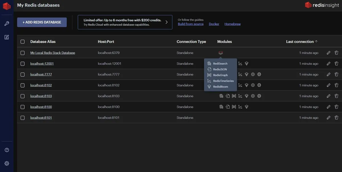 Redis Insight workbench for visually exploring Redis data