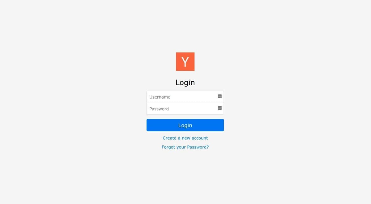 User login screen for the social news application