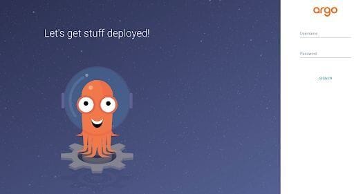 Argo CD login interface
