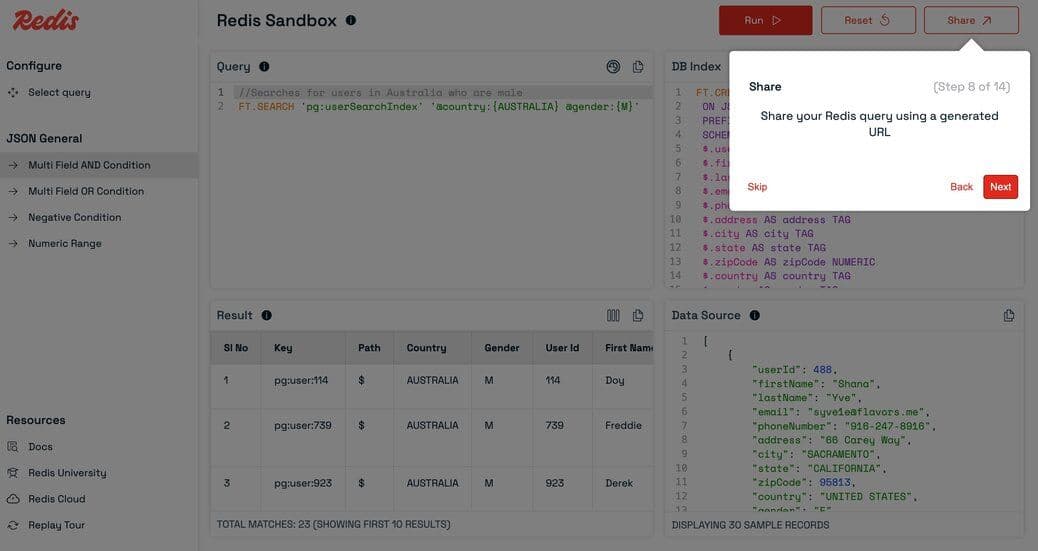Use Redis with no setup required with Redis Sandbox