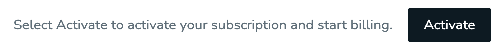 The Activate button.