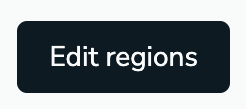 Select Edit regions to update regions for your Active-Active subscription.