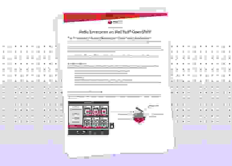 Redis Datasheet | Redis Enterprise on Red Hat® OpenShift®