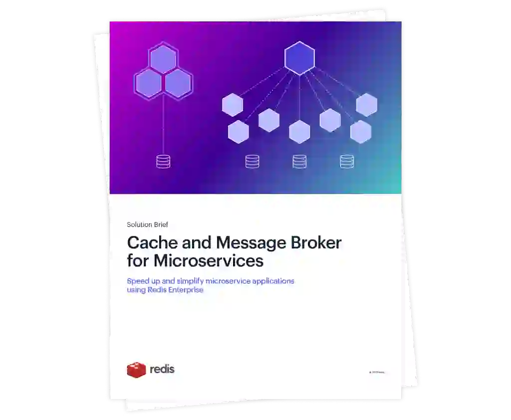 Cache and Message Broker for Microservices
